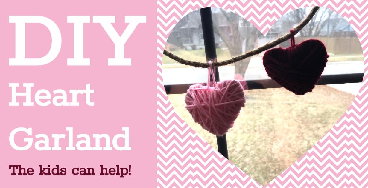 Easy DIY Valentines Day Craft for Kids Valentines Day Decor Heart Garland
