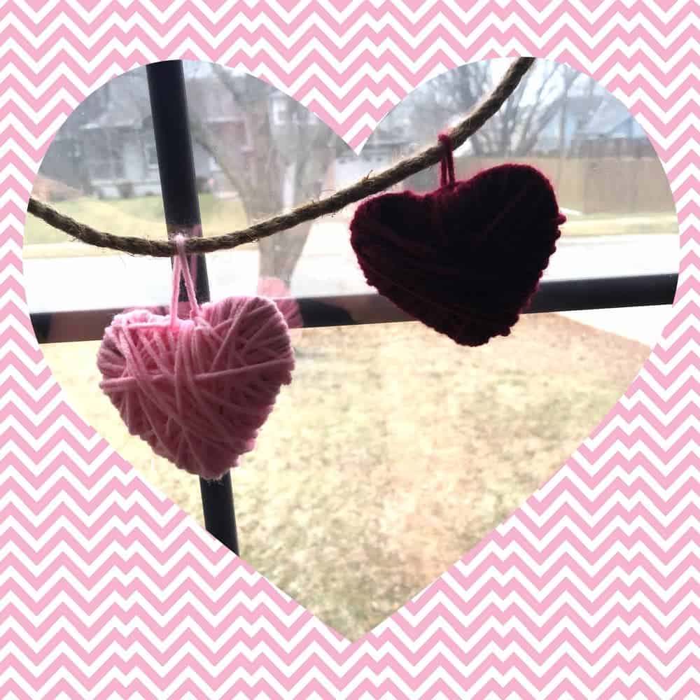 Valentines Day Craft Heart String Decor 