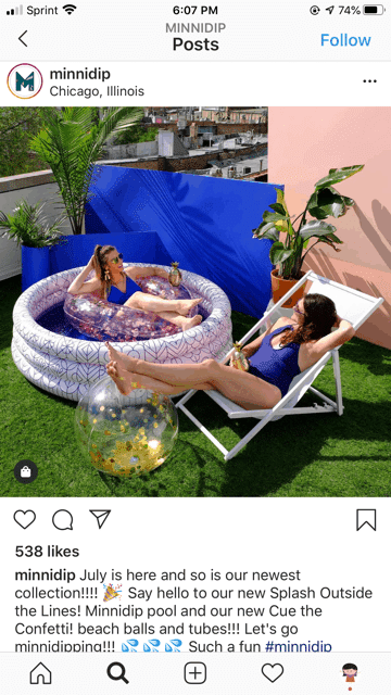 Minnidip inflatable pools