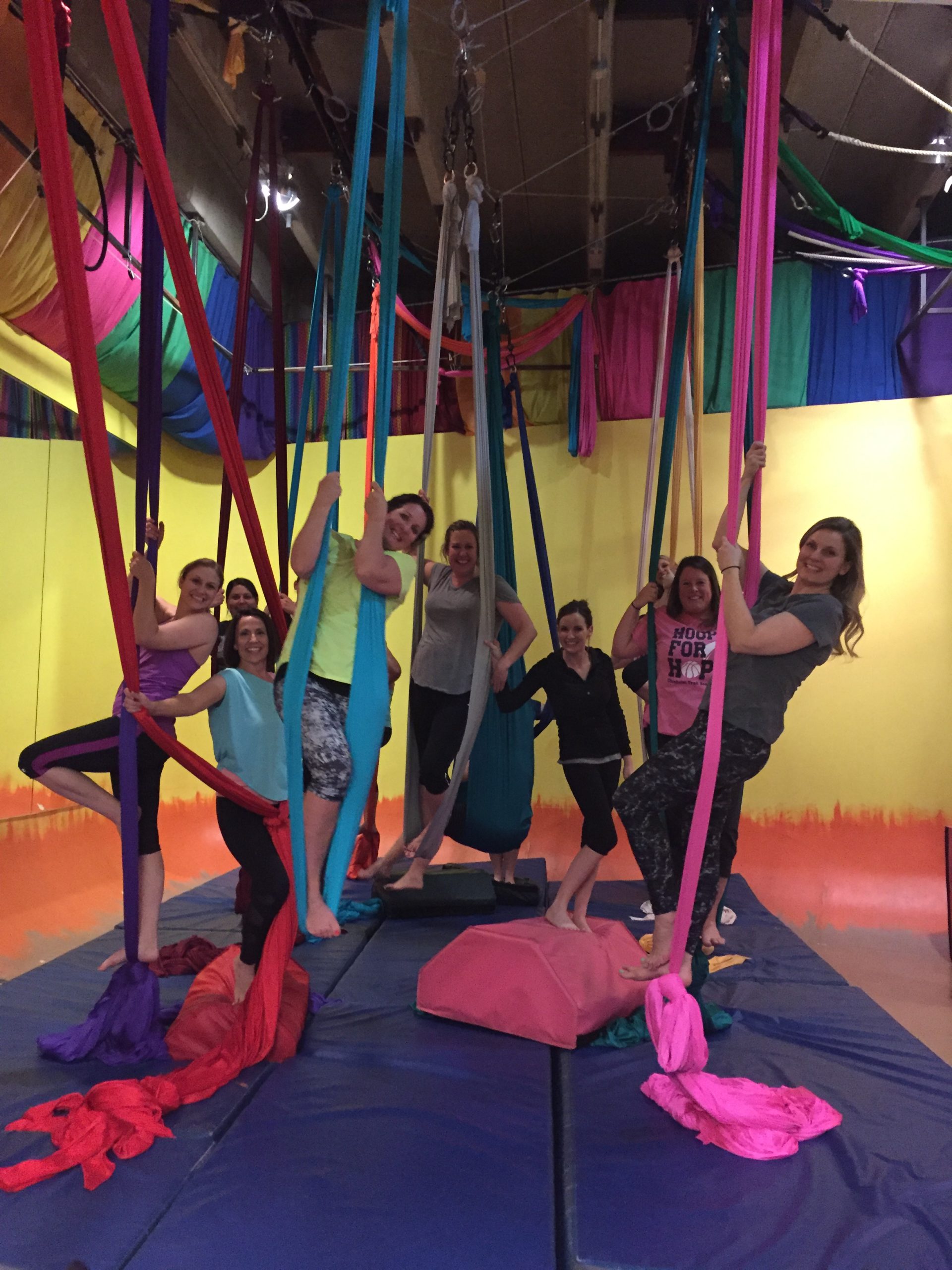 Learning2Fly aerial silks classes are another one of our great Mother's Day Gift Ideas