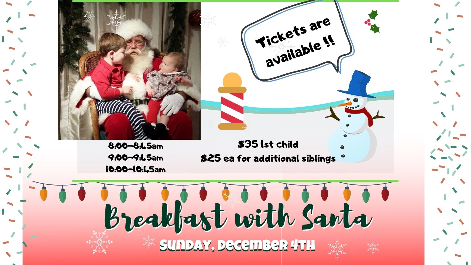 Pictures with Santa at Ceramic Cafe