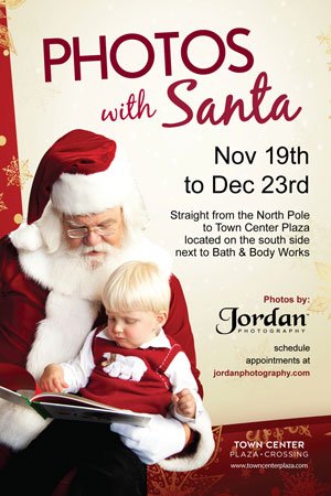 Portraits with Santa at Town Center Leawood