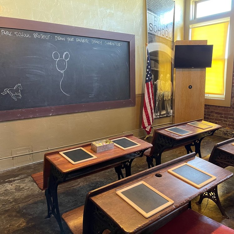 The Walt Disney Hometown Museum features a school room as Walt would have experienced.