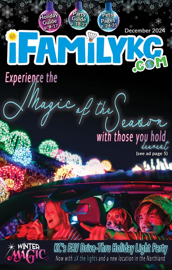 December 2024 iFamilyKC - iPetsKC Front Cover Winter Magic KC